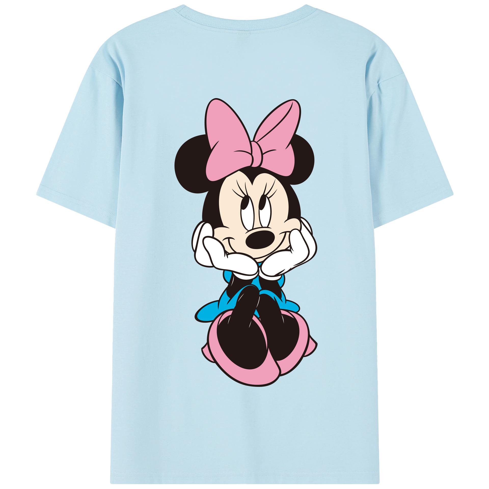 （画像用） ミッキーマウス Mickey Mouse 綿100％半袖Tシャツ（背面プリント）